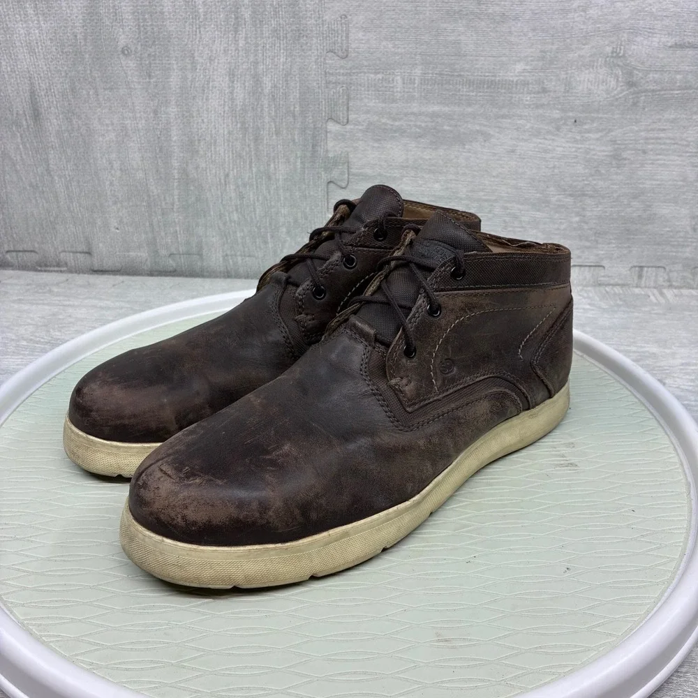 Red Wing Cross Lite Chukka Boots Mens 10 D Brown Leather Safety Toe 6719